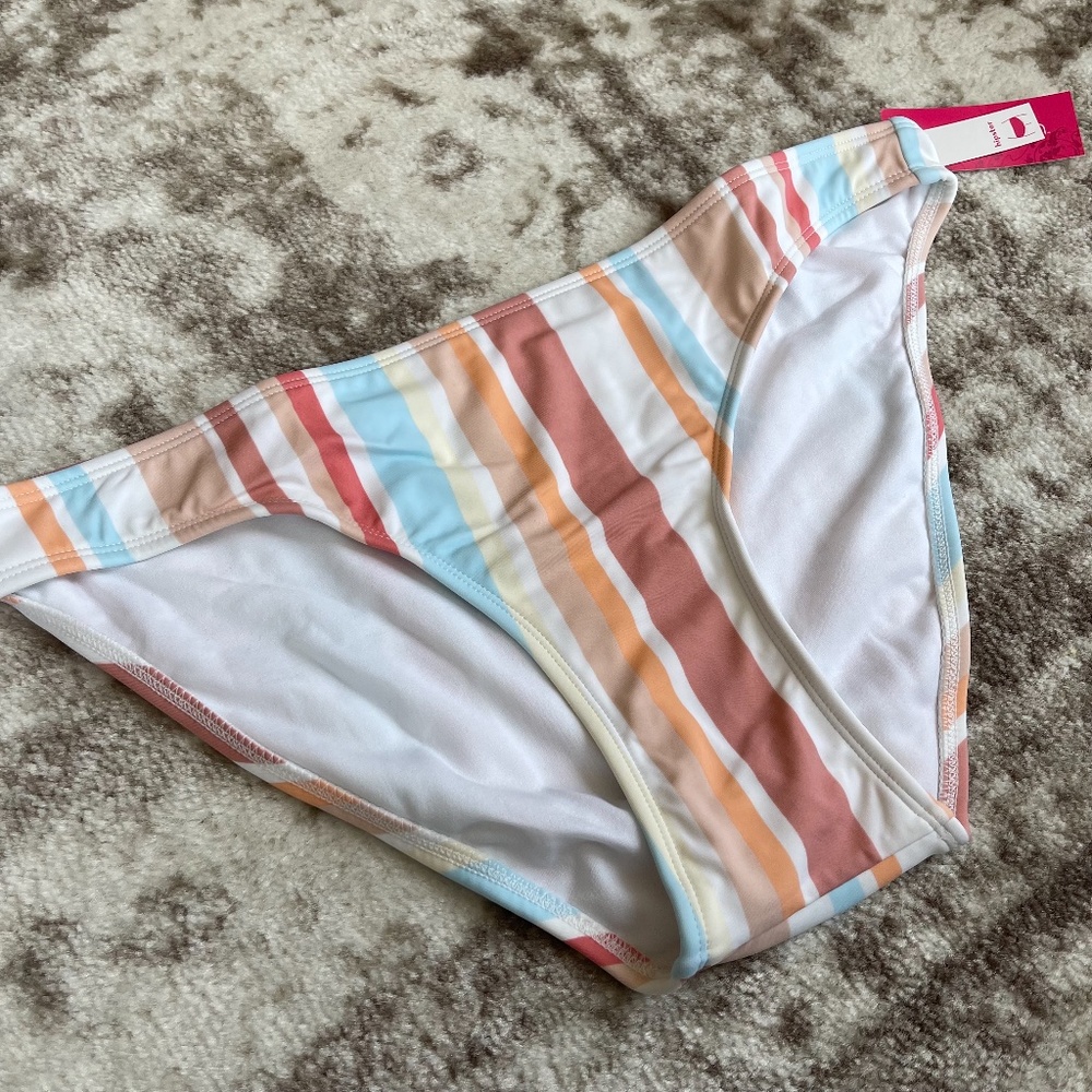 Xhilaration Striped Bikini Swimsuit Bottom Sz XL NWT - Picture 3 of 8
